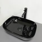 Умывальник VBI RAVENNA BLACK GLOSSY накладной