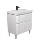 Тумба Fluffy 80-U в ванную с умывальником Vivace 80 белая