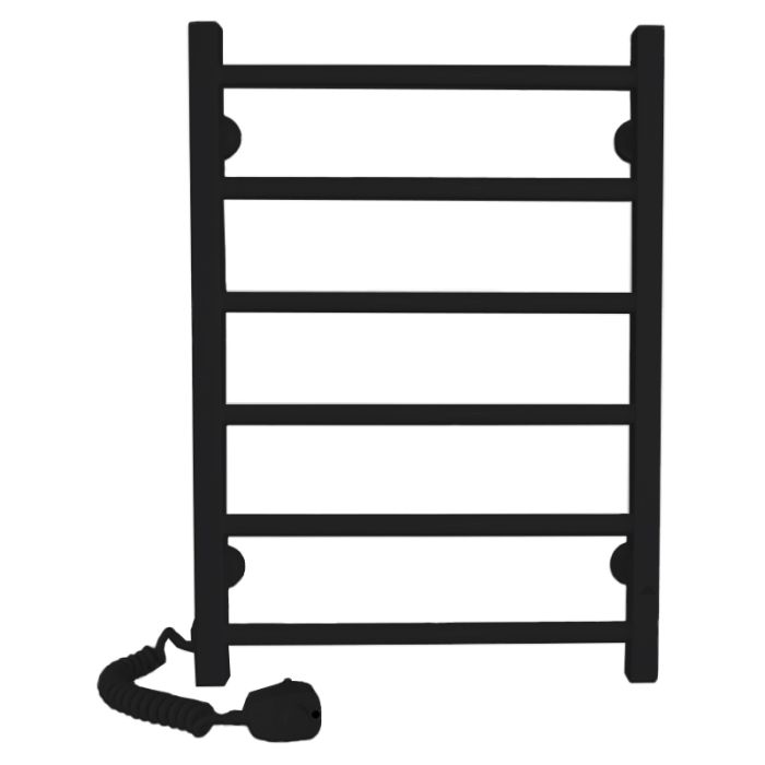 Рушникосушка АЛЬФА ЧФЧ6 400*600, ліва R3, чорний мат