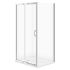 Душевая кабина BASIC 100х80х185 хром, стекло прозрачное