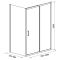 Душова кабіна BASIC 100х80х185 хром, скло прозоре
