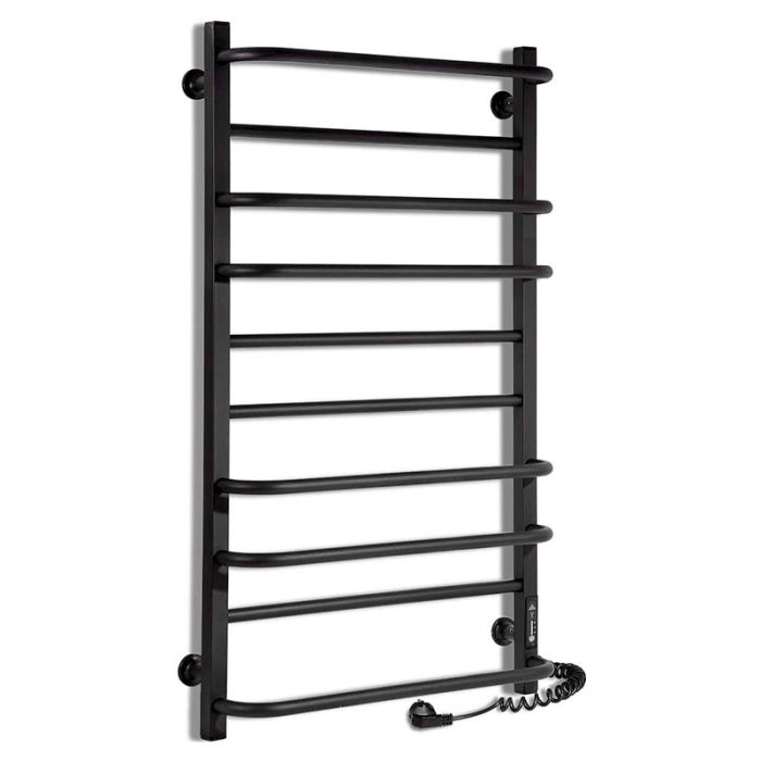 Рушникосушка КОМФОРТ ЧФЧ10 500*900 права, чорний мат