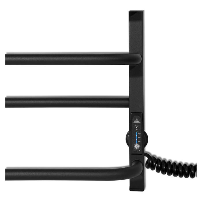 Рушникосушка КОМФОРТ ЧФЧ10 500*900 права, чорний мат