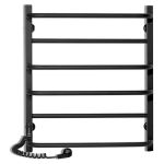 Рушникосушка КОМФОРТ ЧФЧ6 500*600 ліва, чорний мат