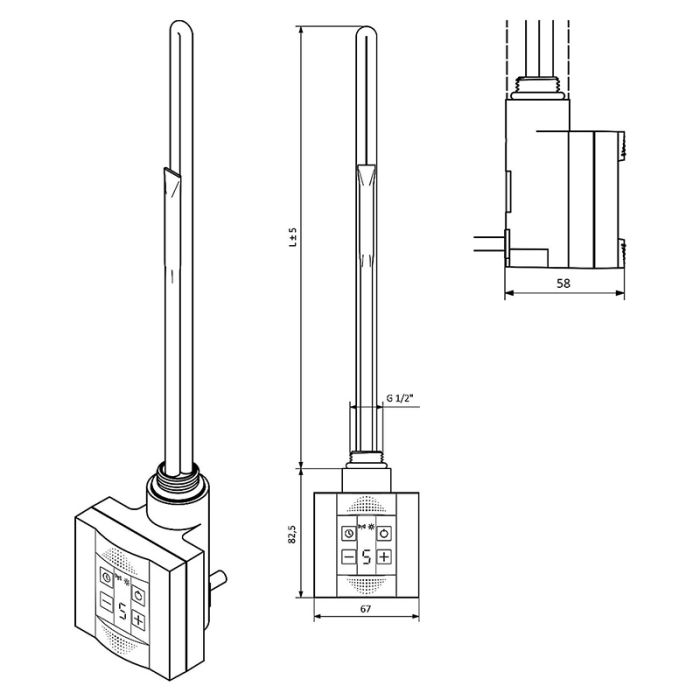 Нагрівальний елемент ТЕРМА КТХ 600W