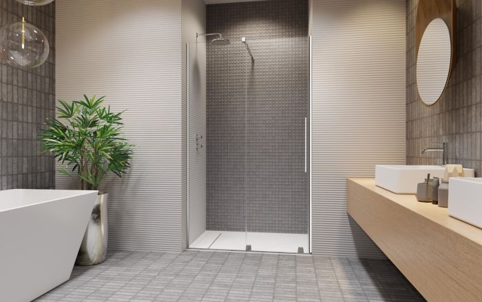 Душові двері Radaway Furo Chrome DWJ 672Rx2000  прозоре скло