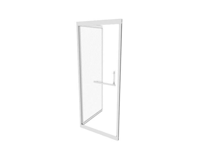 Душова кабіна 90*90 б/п, проф. сатин, скло прозр.(6мм), розсувні всередину ASIGNATURA Tinto