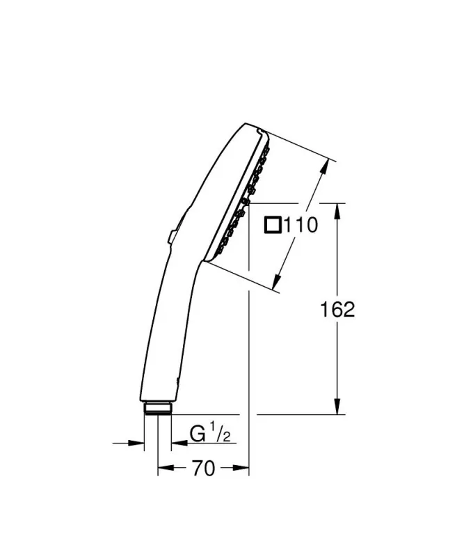 Лейка ручного душа Grohe Tempesta Cube 110
