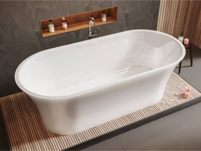 Ванна з литого мармуру Miraggio HELGA