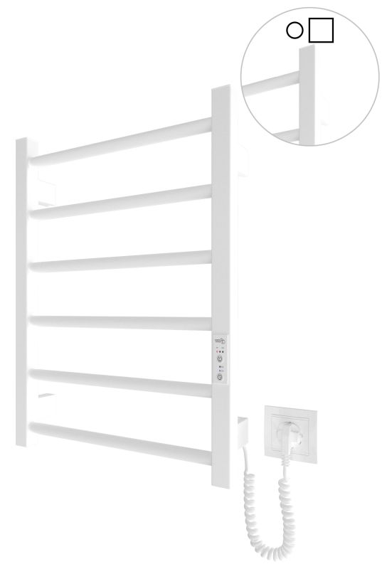 Електрична рушникосушарка Mario HF Leeds 570x430 білий мат