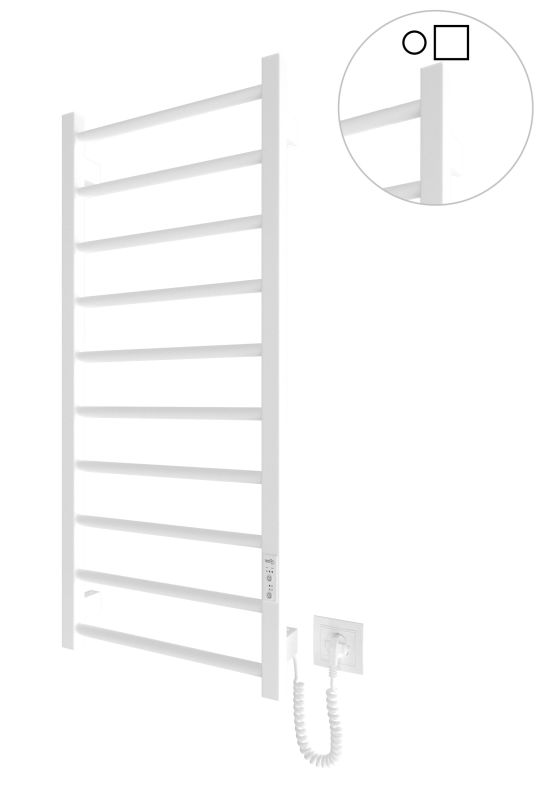 Електрична рушникосушарка Mario HF Leeds 970x430 білий мат