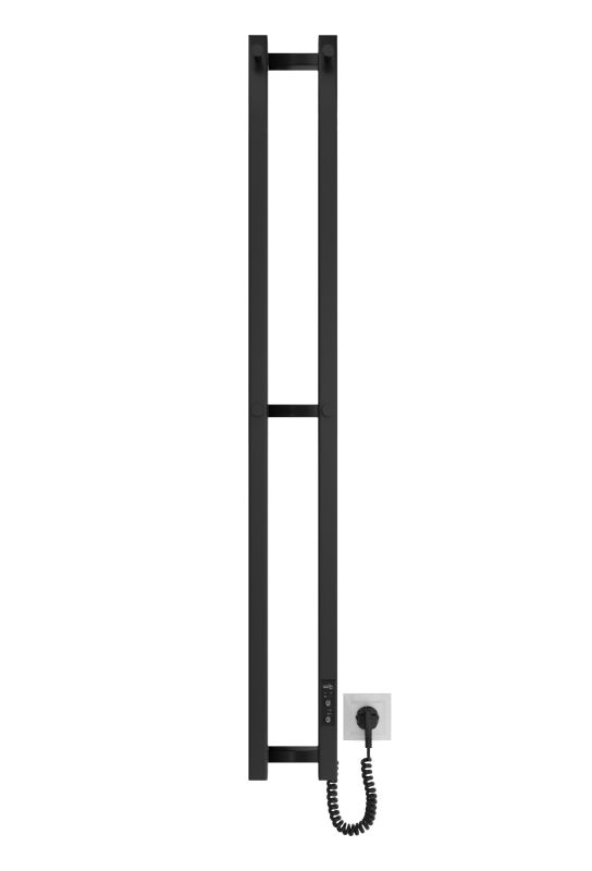 Електрична рушникосушарка Mario HF Slim 1170х140 чорний мат