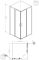 Душевая кабина JOLLY 88*88*195см квадратная, раздвижная дверь, стекло прозрачное 6мм с покрытием Easy Clean