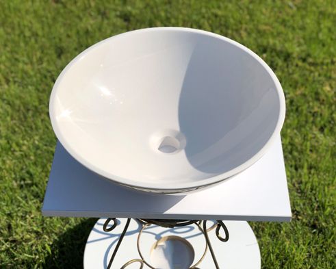 Умывальник «Камелия» 43 см Иней В110 глянец