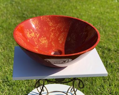 Умывальник «Камелия» 43 см Оранж Т209 глянец