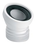Колено McAlpine для унитаза под углом 22 с уплотнителем L-125 mm