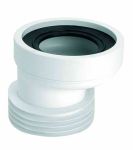 Колено-подключение McAlpine к унитазу смещено с уплотнителем L-120 мм