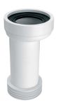 Колено-подключение McAlpine к WC L-260 mm с уплотнением: длинное, со смещением 20 мм