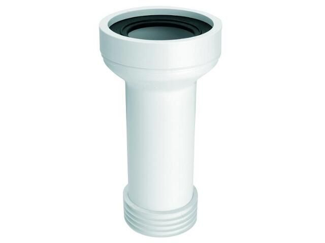 Колено-подключение McAlpine к WC L-260 mm с уплотнителем (длинное)