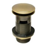 Корок-автомат McAlpine для умивальника 5/4" антична бронза