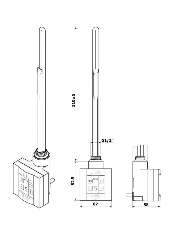 Блок управління ТЕРМА КТХ 4V з вилкою