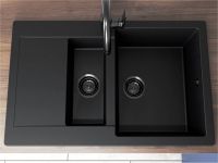 Кухонна мийка Miraggio LAPAS чорна