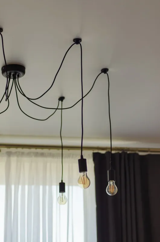 Люстра паук (подвесной светильник) Spider-5 Black