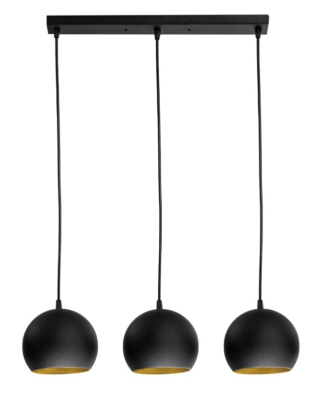 Люстра Atmolight Bowl С150-450-3 Black/Gold