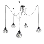 Люстра павук Atmolight Bevel Spider-5 Black