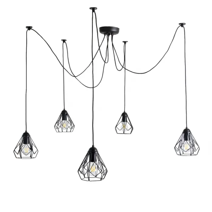 Люстра павук Atmolight Bevel Spider-5 Black