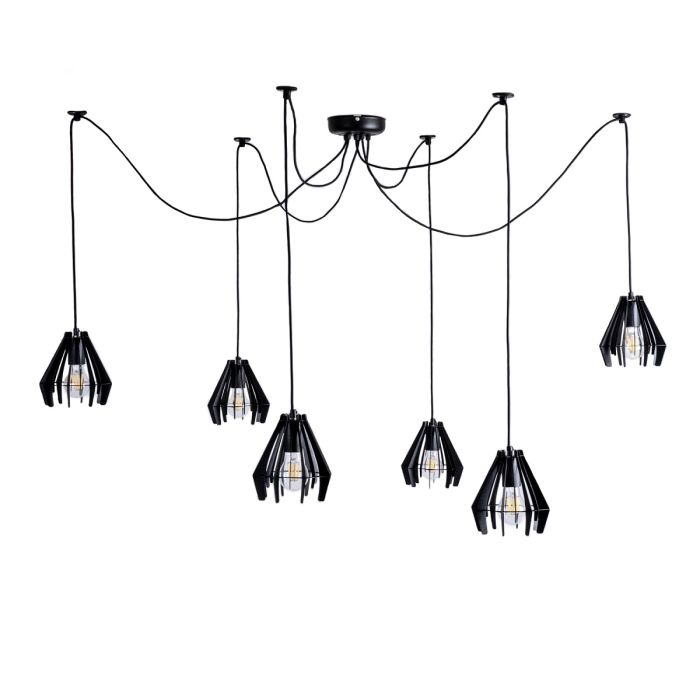 Люстра павук Atmolight Stels Spider-6 BlackPearl