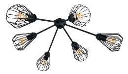 Люстра стельова (світильник) Shift X-6 C380/480 Black