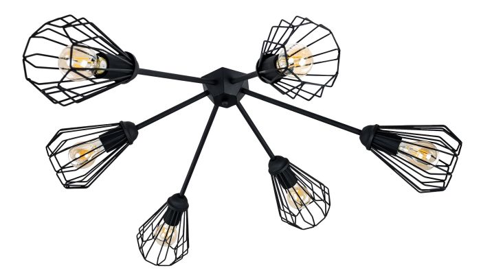 Люстра стельова (світильник) Shift X-6 C380/480 Black