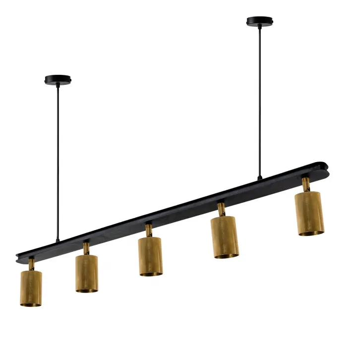 Люстра (светильник подвесной) Chime GU10 СL90-5 Black/BrushGold