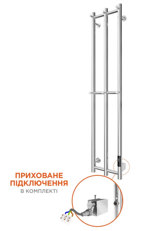 Електрична рушникосушка Mario e-INOX Соле 1170х250 TR 2.0 K білий глянець