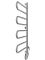 Електрична рушникосушка Mario Тристар-I 1000х445/55 TR