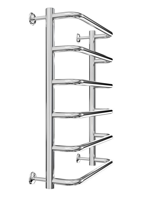 Водяна рушникосушка Mario INOX Стандарт  570х430/400 білий мат