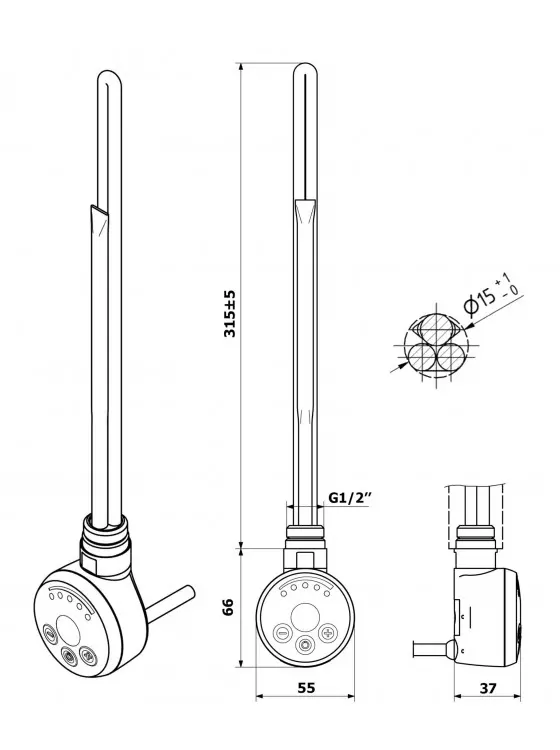 ТЕН для рушникосушки МЕG 120W