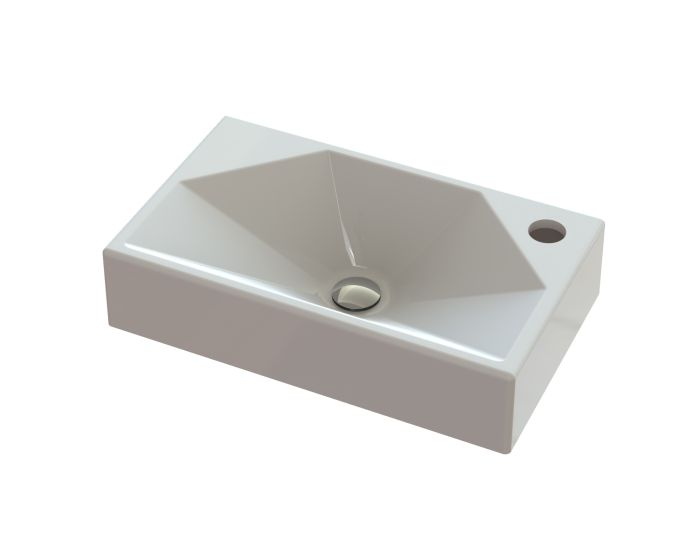 Умывальник «Меркурий» 40 см R белый А100М МАТ