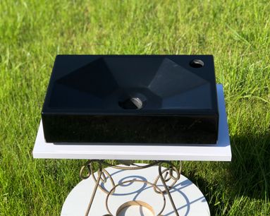 Умывальник «Меркурий» 40 см R черный А200 глянец