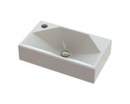 Умывальник «Меркурий» 40 см L белый А100 глянец