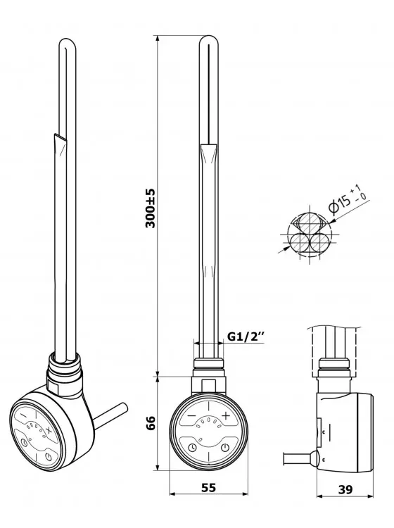 ТЕН для рушникосушки MOA 600W