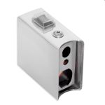 Модуль прихованого підключення з вимикачем, хром