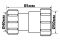 Муфта McAlpine пластиковая редукционная d40xd50/85