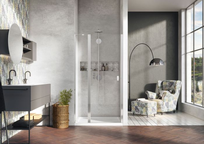 Душові двері Radaway NES Chrome DWJ II 1000Rx2000 прозоре скло