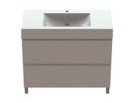 Тумба «Новелла» 100 см з умивальником «Атлант» Білий