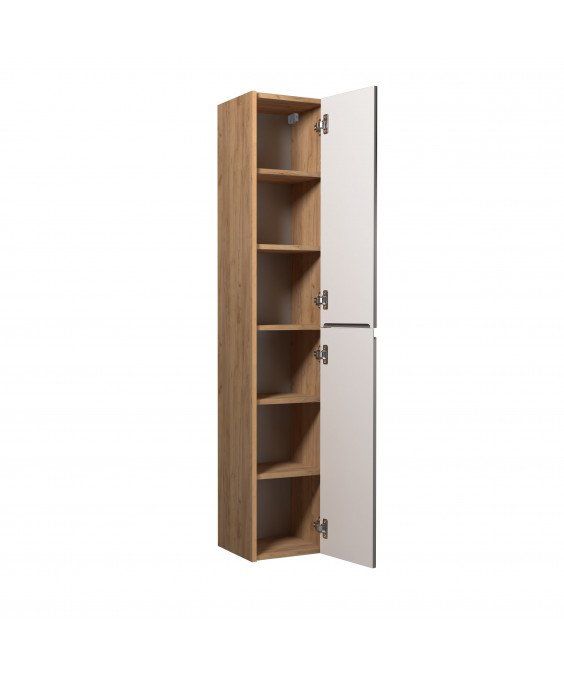 Пенал Olive П-33-U підвісний/підлоговий графіт/дуб крафт