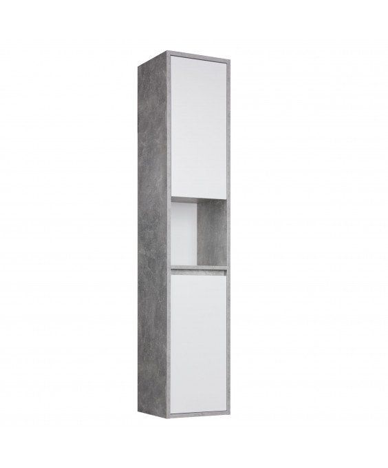 Пенал Oslo П-33-А Loft бетон з білим матом підвісний