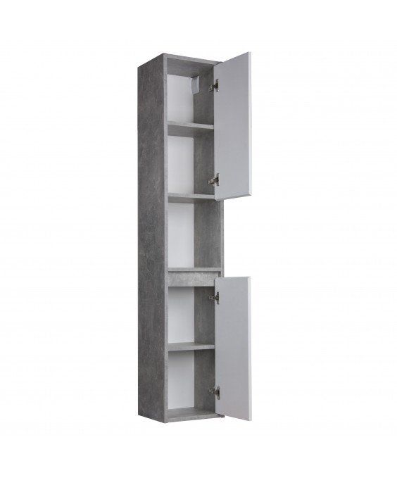 Пенал Oslo П-33-А Loft бетон з білим матом підвісний