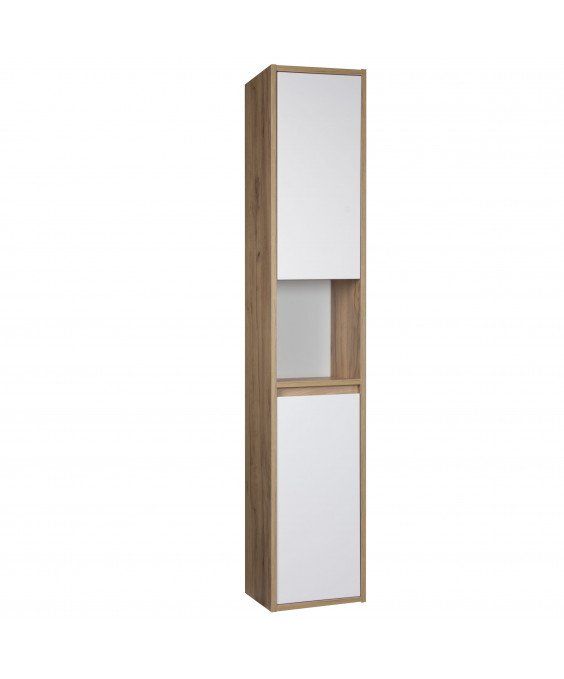 Пенал Oslo П-33-А wood дуб крафт з білим матом підвісний